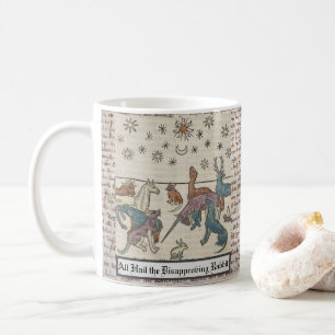 Medieval Rabbit Art Unicorn Camel Hund Cat Sol Sta Kaffemugg