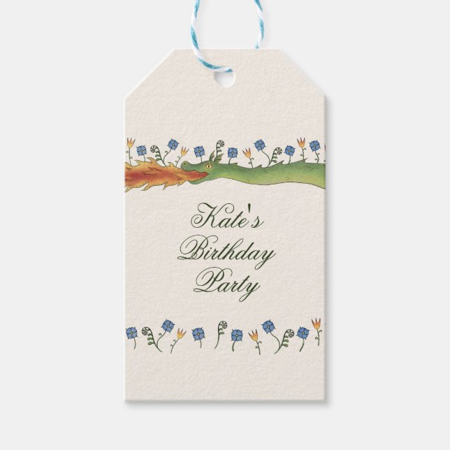 Medieval Ren Faire dragon Presentetikett (Framsidan)