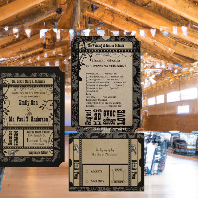 Medieval Renaissance Bröllop-svarskort Inbjudningar (Skapare uppladdad)