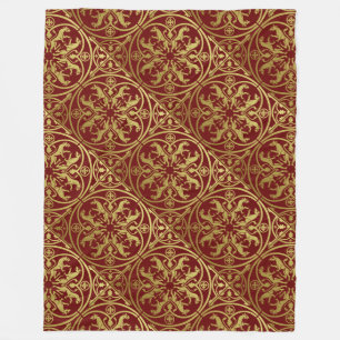 Medieval Renaissance Herald Lejon Leopard Metallic Fleecefilt