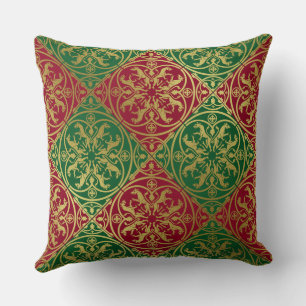 Medieval Renaissance Herald Lejon Leopard Metallic Kudde