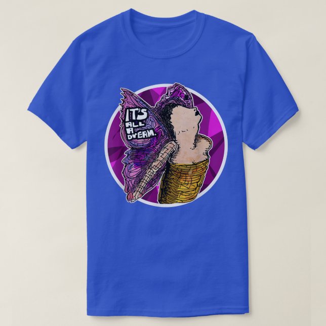 Medieval Renaissance Huzzah Fairy Dream Graphic är T Shirt (Design framsida)