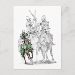 Medieval Renaissance Knight Vykort