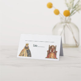 Medieval Renaissance Royal Bröllop-platskort Placeringskort