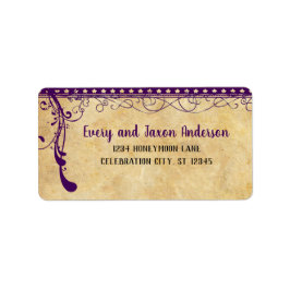 Medieval Renaissance Ultra Violet OSA Adress Adressetikett