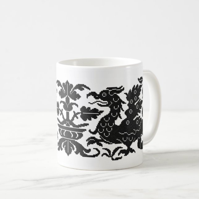 Medieval/Renaissance Wyverns Coffee Mugg (Framsida höger)