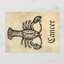 Medieval Renaissance Zodiac Symbol Cancer