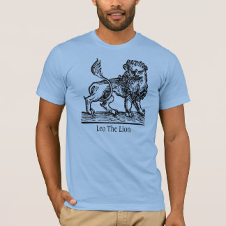 Medieval Renaissance Zodiac Symbol Leo The Lion T Shirt