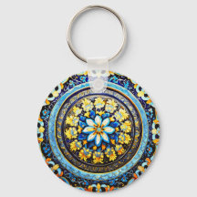 Medieval Roman Italiana Majolica Blommigt