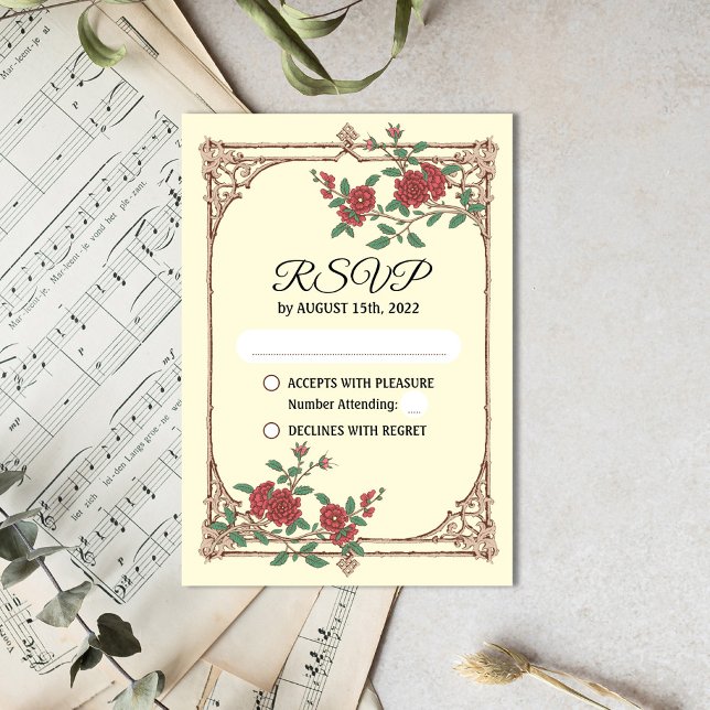 Medieval Romantic Bröllop OSA Card (Skapare uppladdad)