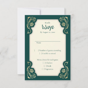 Medieval Royal Ro Bröllop OSA Card Kort