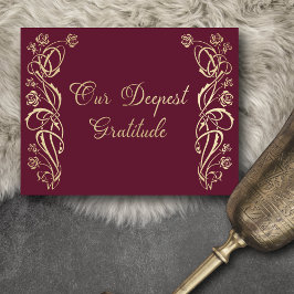 Medieval Royal Ro Bröllop - tackkort Tack Kort