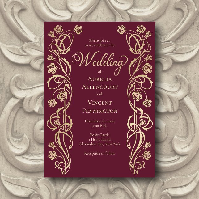 Medieval-Royalet Ro Sword Wedding bjudande in Inbjudningar (Skapare uppladdad)