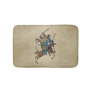 Medieval Russian Bogatyr Badrumsmatta