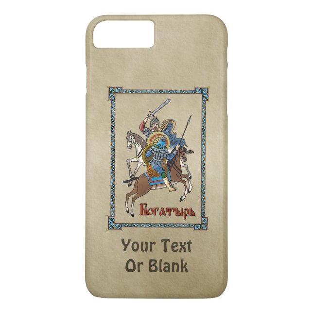 Medieval Russian Bogatyr Case-Mate iPhone Skal (Baksida)