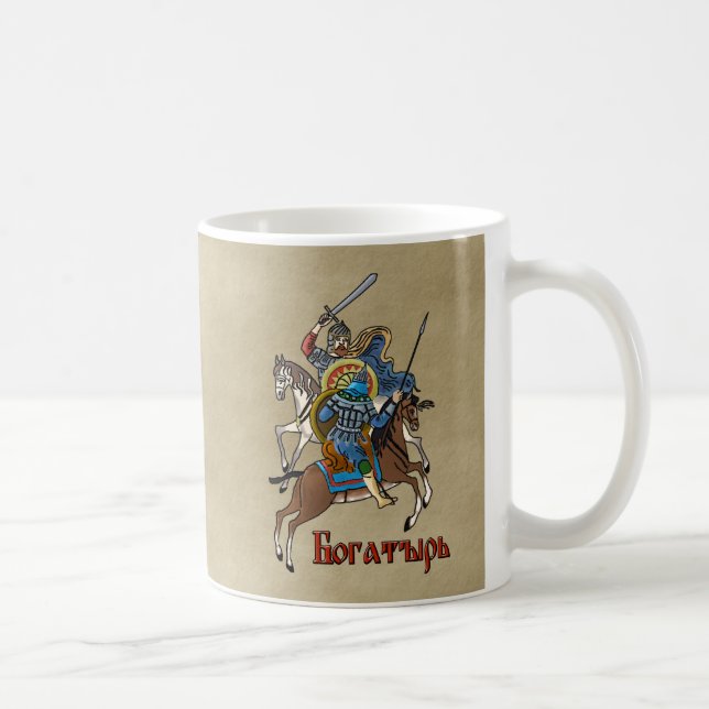 Medieval Russian Bogatyr Kaffemugg (Höger)