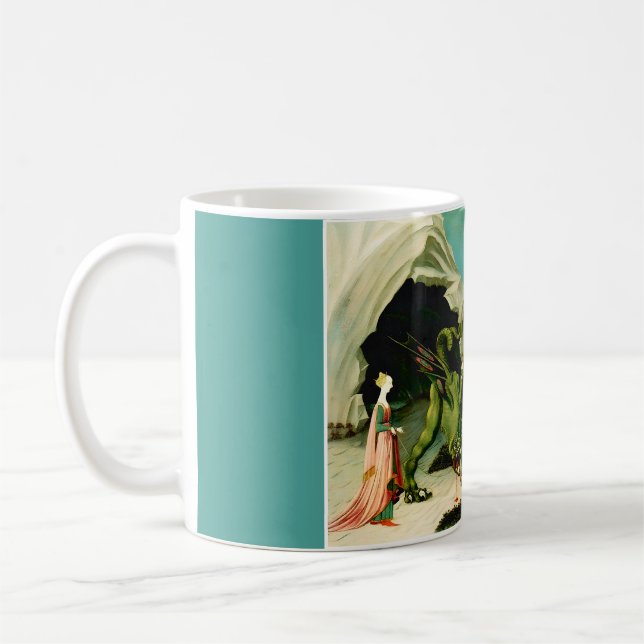 Medieval Saint George och Drago Kaffemugg (Vänster)