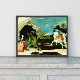 Medieval Saint George och Dragon Poster