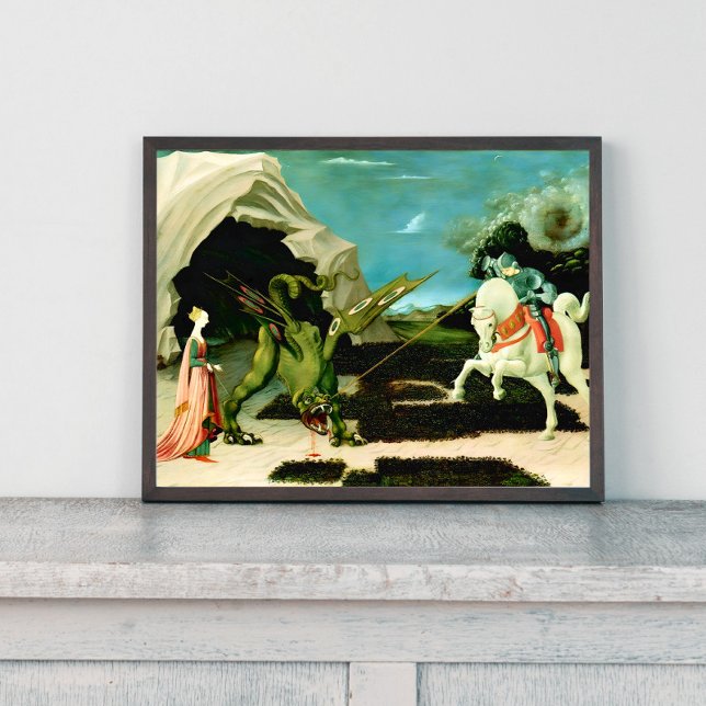 Medieval Saint George och Dragon Poster (Skapare uppladdad)