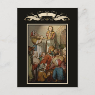 Medieval scen vykort