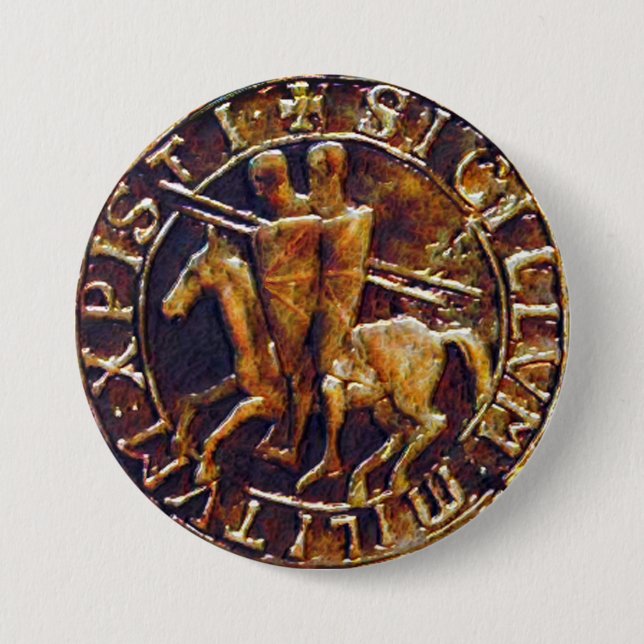 Medieval Seal of the Knight Templar Knapp (Framsida)