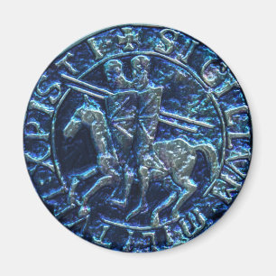Medieval Seal of the Knight Templar Magnet