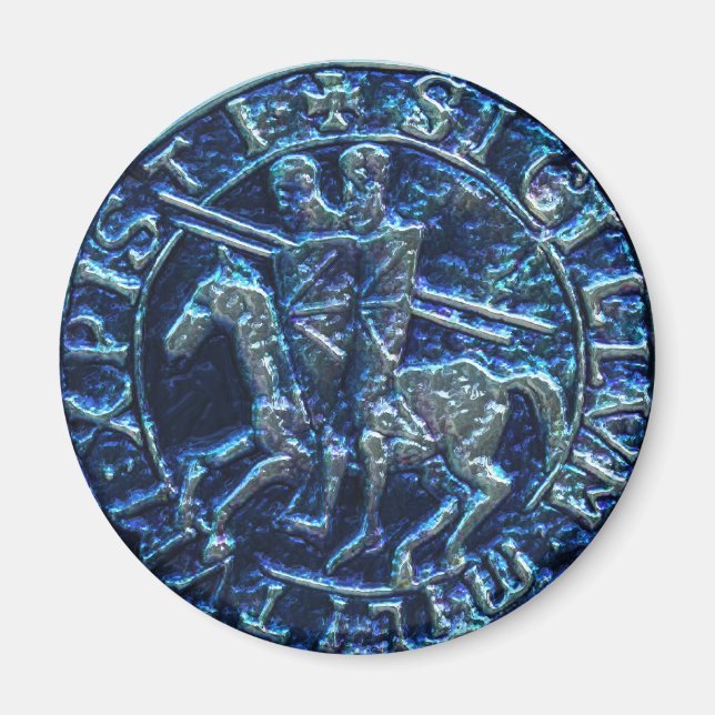 Medieval Seal of the Knight Templar Magnet (Framsidan)