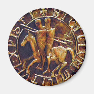 Medieval Seal of the Knight Templar Magnet