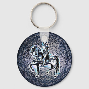 Medieval Shield Knight Nyckelring