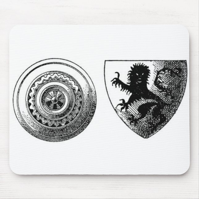 Medieval Shields Mouse Pad Musmatta (Framsidan)