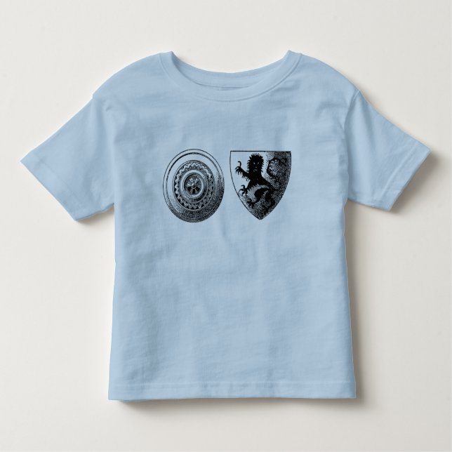Medieval Shields Småbarn Shirt Tee (Framsida)