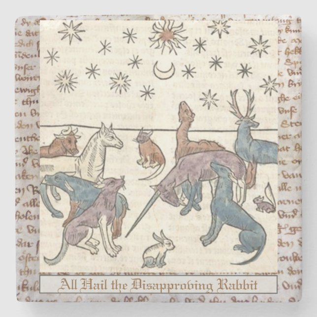 Medieval som inte godkänner konsthantverket Unicor Stenunderlägg (Framsidan)