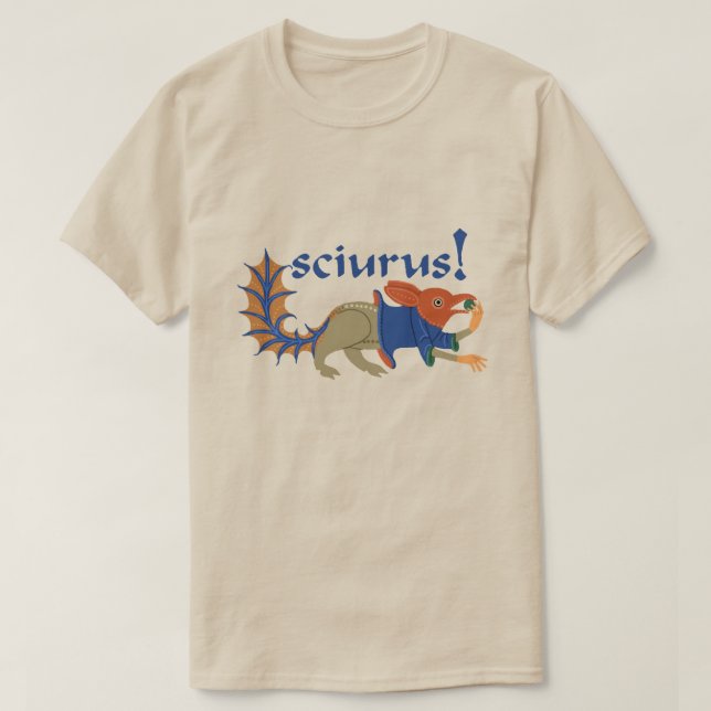 Medieval Squirrel-Sak T-Shirt (Design framsida)