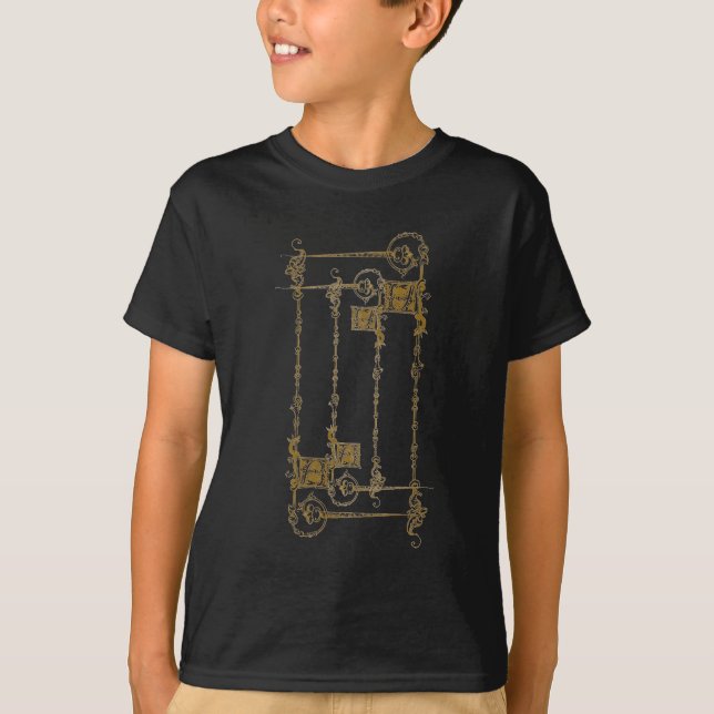 Medieval Stil Gräns Shirt Tee Shirt (Framsida)