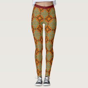 Medieval-stil Mönster Leggings