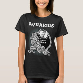 Medieval Stil Zodiac Aquarius T Shirt