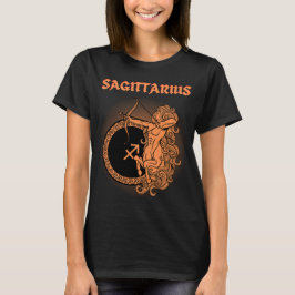 Medieval Stil Zodiac Sagittarius T Shirt