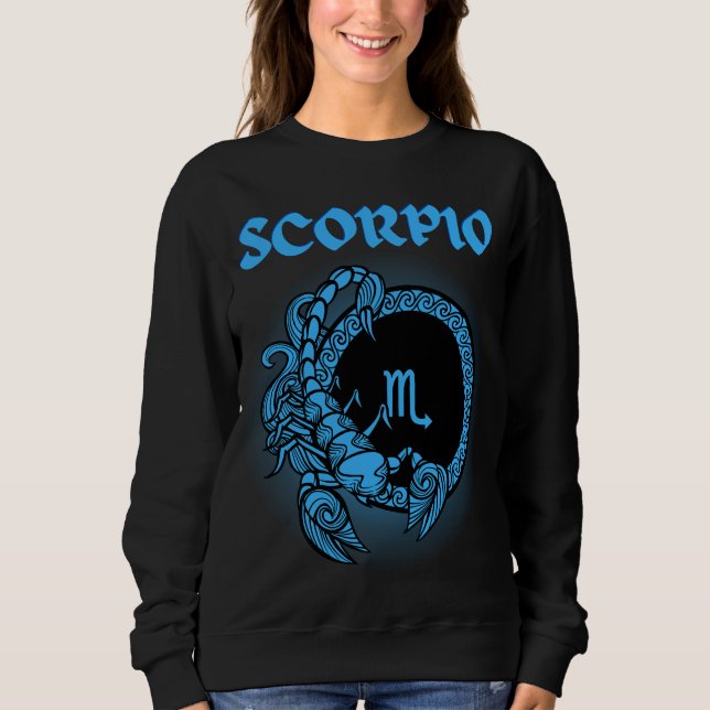 Medieval Stil Zodiac Scorpio T Shirt (Framsida)