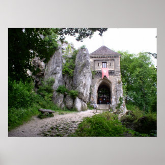 Medieval Strongold på Sten Poster