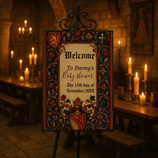 Medieval Style Customizable Welcome Sign Poster (Skapare uppladdad)