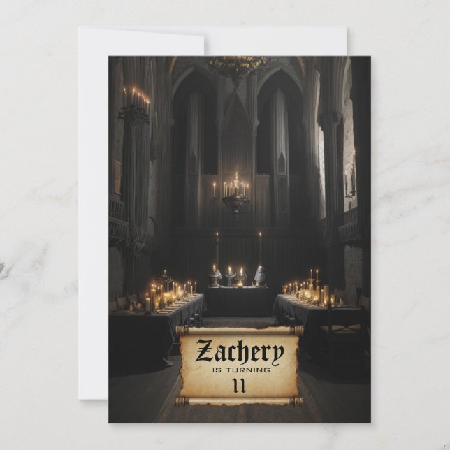 *~* Medieval Theme AP88 Castle Birthday Inbjudningar (Framsida)