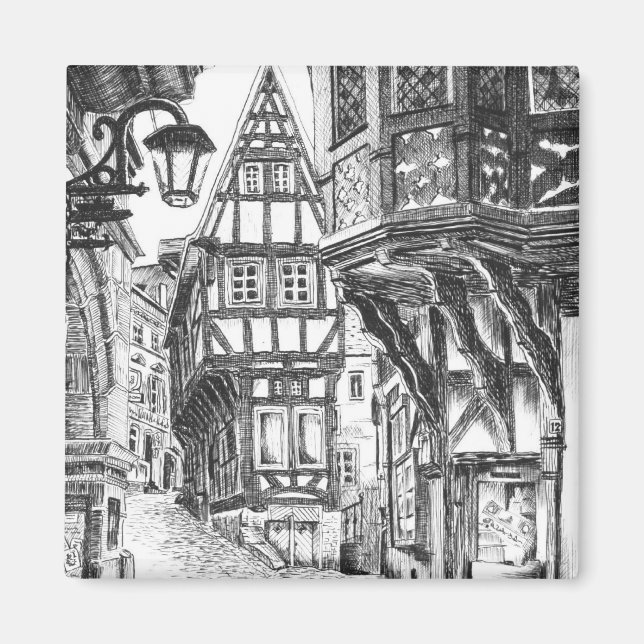 Medieval Townscape Magnet (Framsidan)