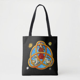 Medieval Trinity Gud, Jesus och Heliga Spirit Tygkasse