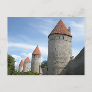 Medieval Turrets eller Torn i Tallinn, Estland Vykort