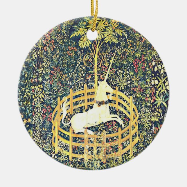 Medieval Unicorn Tapestry - Ornament (Framsidan)