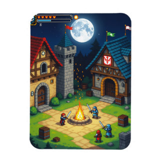 Medieval uppsättning magnet