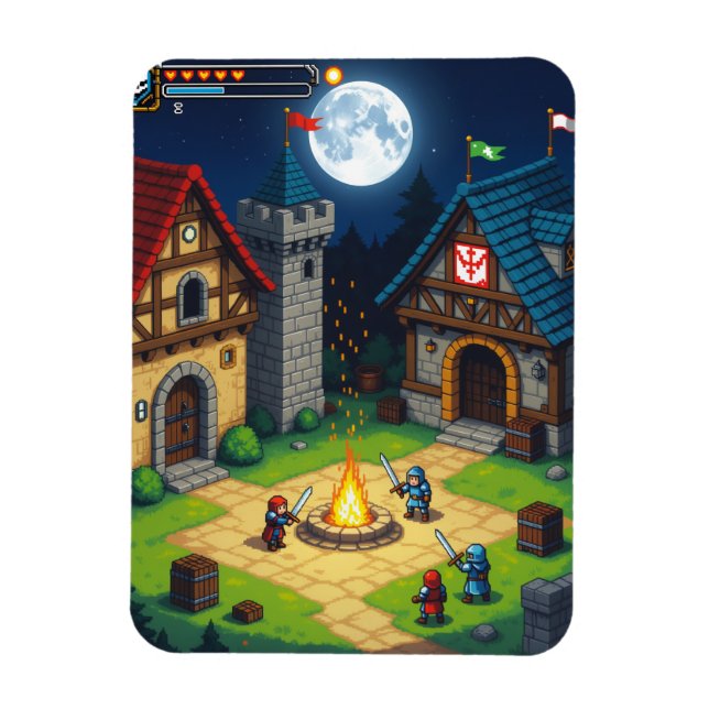 Medieval uppsättning magnet (Vertikal)