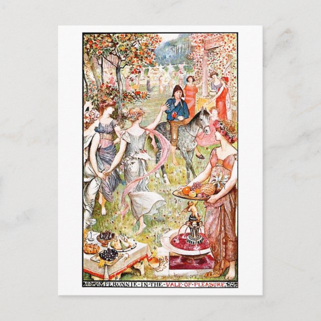 Medieval Vale of Pleasure Vykort (Framsida)