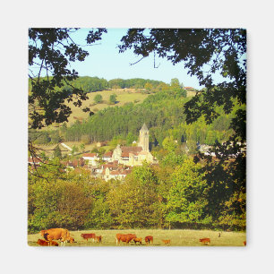 Medieval Village of Plazac Magnet