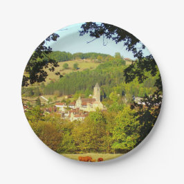 Medieval Village of Plazac Papper Tallrikar